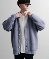 Rocky Monroe/ロッキーモンロー Rocky Monroe カーディガン ニット 無地 メンズ レディース 長袖 ライトアウター 羽織り フェザーヤーン Vネック ビッグシルエ/506897890