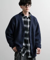 Rocky Monroe/ロッキーモンロー Rocky Monroe カーディガン ニット 無地 メンズ レディース 長袖 ライトアウター 羽織り フェザーヤーン Vネック ビッグシルエ/506897890