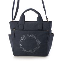 LAFIEL/ラフィール LAFIEL ピーチスキン風刺繍2WAYトートバッグ/507045562