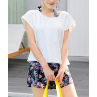 Angel Luna/エンジェル ルナ Angel Luna 【タンキニ水着4点セット】体型カバー タンキニ Tシャツ 半袖 ラッシュガード レディース ショートパンツ セパレート /507080495