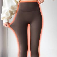ica/アイカ ica 美脚 暖かい 裏起毛 ハイウエスト 九分丈 着圧レギンス 着圧スパッツ ストレッチ パンツ 裏ボア 保温 補正 ヒップアップ/507080894