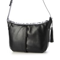 Leather Laboratory/レザーラボラトリー Leather Laboratory ゴートレザー軽量本革ショルダーバッグ ラージサイズ/507092554
