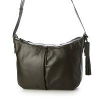 Leather Laboratory/レザーラボラトリー Leather Laboratory ゴートレザー軽量本革ショルダーバッグ ラージサイズ/507092554