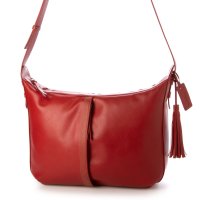 Leather Laboratory/レザーラボラトリー Leather Laboratory ゴートレザー軽量本革ショルダーバッグ ラージサイズ/507092554