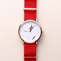 SP/エスピー SP 大理石調の文字盤が高級感溢れるデザインウォッチ シンプル2針のNATO風ベルト腕時計 SPST027－WHT/507130257