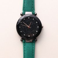 SP/エスピー SP まるで宇宙の輝きを取り入れた文字盤 ブラックケース腕時計 SPST029－RED/507130259