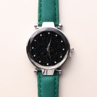 SP/エスピー SP まるで宇宙の輝きを取り入れた文字盤 シルバーケース腕時計 SPST030－RED/507130263