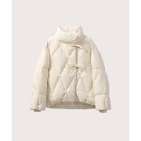 LA POMME petit/ラポミ プチ LA POMME petit Quilting Ribbon Puffer Duck Down Jacket キルティングリボンパファーダックダウ/507144268