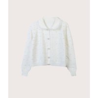 LA POMME petit/ラポミ プチ LA POMME petit Lace Frill Beading Knit レースフリルビーズニット/507144277