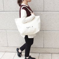agnes b. /アニエスベー agnes b. ロゴトートバッグ GO03－01 アイボリー/507144772