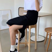 REAL STYLE/リアルスタイル REAL STYLE スカート レディース ロング マキシ タイト スウェット ウエストゴム 膝下 無地 ペンシル 着回し/507149357