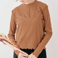 KiraKiraShop/キラキラショップ KiraKiraShop アンサンブル《テレコメロウトップス＆キャミソールアンサンブル 全4色 2サイズ》 ［jka0004］/507159588