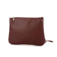 Sabina Donna/サビーナドンナ Sabina Donna 【日本製】 天ファスナー付 本革シュリンクレザー サコッシュ ショルダーポシェット 【ショルダー長さ自由自在調節可能】/507178556