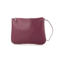 Sabina Donna/サビーナドンナ Sabina Donna 【日本製】 天ファスナー付 本革シュリンクレザー サコッシュ ショルダーポシェット 【ショルダー長さ自由自在調節可能】/507178556