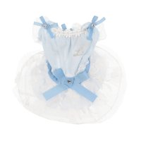 BIRDIE/バーディ BIRDIE Luxe birdie ラフェットワンピ 3S ブルー【返品不可商品】/507179450