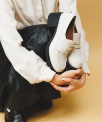 BONTRE/ボントレ BONTRE チャンキーヒールローファー/507187393