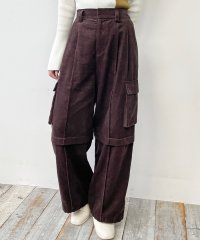 NICOLE CLUB/コーデュロイワイドパンツ/507473952