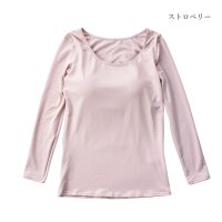 PINK PINK PINK/ピンクピンクピンク PINK PINK PINK カップ付きインナー 裏起毛 長袖 シルキーリッチ あったか インナー 防寒 レディース rz/507545291