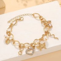 shoppinggo/ショッピングゴー shoppinggo ブレスレット パール ハート はな 蝶々 レディース アクセサリー モチーフ シンプル オシャレ ギフト エレガント 可/507545399