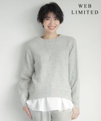 J.PRESS LADIES（LARGE SIZE）/【WEB限定・洗える】WOOLY NEP クルーネックニット/507546546