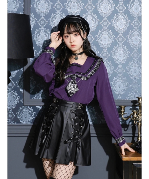 ★専用★NOEMIE 紫色 ストライプ 半袖ワンピース NOEMIE 紫色 ストライプ 半袖ワンピース