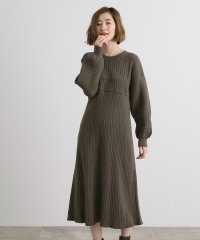 grove/透かし柄アレンジニットワンピース/507547601
