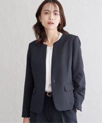 IKKA LOUNGE/【洗濯機で洗える／セットアップ対応】ウォッシャブルキーネックジャケット/506678314
