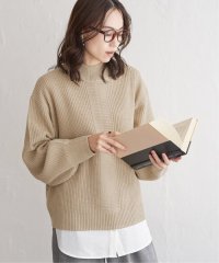 ikka/ラメ畦ハイネックニットプルオーバー/506723725