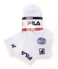 FILA socks Kids/【キッズ】爪先踵補強ロゴ ショートソックス 3足組 ガールズ /506789817