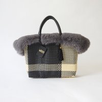 WOVEN/ウーヴン WOVEN fur－bkbag－wh－gy/506883962