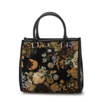 UNGRID bag/アングリッド Ungrid ゴブランフラワー 両アオリスクエアハンドバッグ/506893761