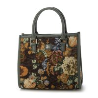UNGRID bag/アングリッド Ungrid ゴブランフラワー 両アオリスクエアハンドバッグ/506893761