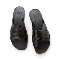 ITALICO/イタリコ ITALICO 徳島 本革 おしゃれ 編み込みコンビサンダル 国産レザーサンダル 皮サンダル 本革2トーンカラー/506922345