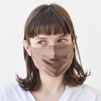 BRAND/ユー U シルク製 耳ひも調整可【CELEBMASK No.5】美シルエット 選べるカラー 立体セレブマスク/ケース付き【返品不可商品】/507109110