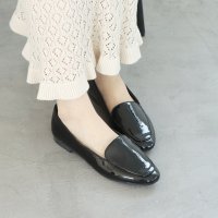 grandfleur/グランドフルール grandfleur 【晴雨兼用】スクエアトゥパイピングデザインフラットレインパンプス/507109870