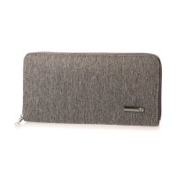 il Feroce/il Feroce イルフェローチェ【本革】ヘリンボーンツイード×レザーラウンドファスナー式長財布/507162678
