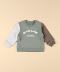 COMME CA ISM KIDS/3本針ステッチ ベーシックロゴトレーナー(ベビーサイズ)/507510912