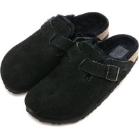 BIRKENSTOCK/ビルケンシュトック BIRKENSTOCK BOSTON VL/SHEARLING BLACK | SUEDE－LEATHER/FUR [259883 FW24/507520746
