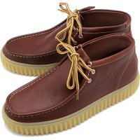 Clarks/クラークス Clarks M Torhill Hi Brown－Leather [26178267 FW24]/507520826