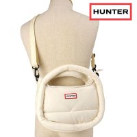 HUNTER/ハンター HUNTER FRAMED PUFFER MIDI HOBO WHITE－WILLOW [UBX3712KBM－WHW FW24]/507521147