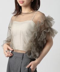 MAISON BREEZE reveur/メゾンブリーズレヴール MAISON BREEZE reveur アシンメトリー チュールレース ブラウス シアー トップス フリル trctrc－234034/507532108