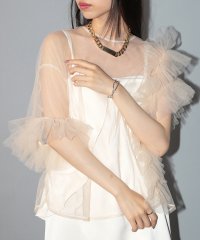 MAISON BREEZE reveur/メゾンブリーズレヴール MAISON BREEZE reveur アシンメトリー チュールレース ブラウス シアー トップス フリル trctrc－234034/507532108