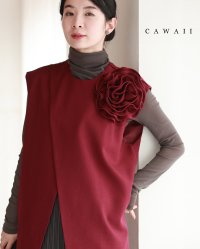 CAWAII/カワイイ CAWAII 心に咲く大輪の花のスリットカットソートップス/507545363