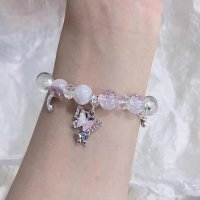 shoppinggo/ショッピングゴー shoppinggo ブレスレット 蝶々 月 ハート レディース パワーストーン ブレス オシャレ 伸縮性あり 人気 アクセサリー エレガント/507545397