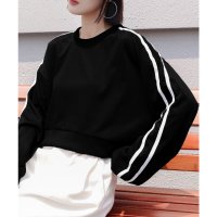 miniministore/ショート丈 サイドラインスウェット裏起毛/507546454