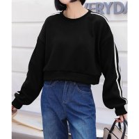 miniministore/ショート丈 サイドラインスウェット裏起毛/507546454