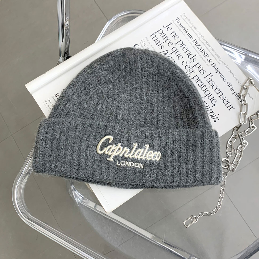新作未使用 23AW フランス製 NINA RICCI ストーンロゴ ベレー帽 STONE ISLAND SHADOW PROJECT - N022V SHAPED BEANIE_CHAPTER 2