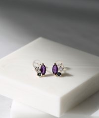 colleca la/コレカラ colleca la K10 YG アソートピアス アメジスト/サファイヤ/CZ ［queite］/507551457