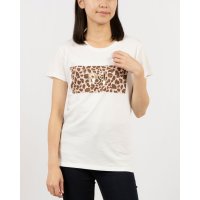 RINASCIMENTO/リナシメント RINASCIMENTO レオパードRロゴTシャツ/507551742