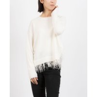 GAUDI/ガウディ GAUDI 裾フェザーポイントクルーネックニットTOPS/507551771